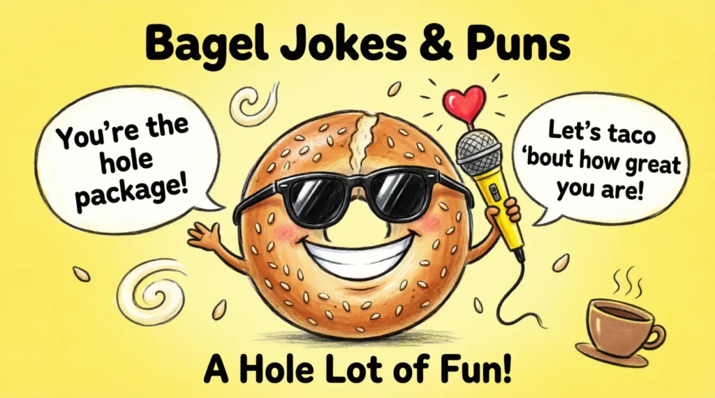 funny bagel jokes and puns