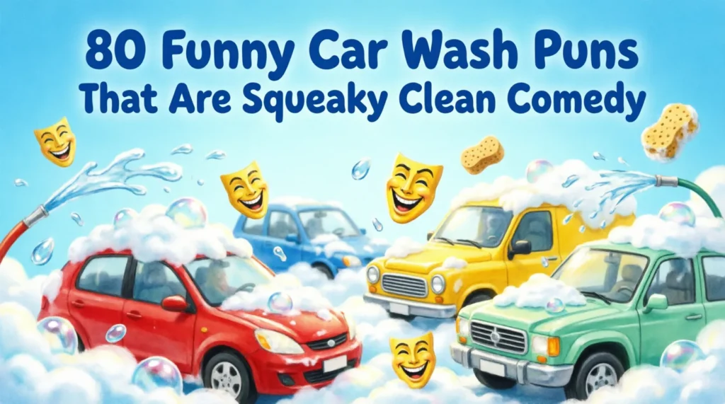 funny car wash puns and jokes
